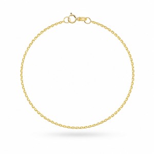 Bransoletka złota - splot rolo na nogę - 1,4 mm