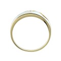 Nacinany złoty pierścionek pr. 333 z falą obrączka 3.1302