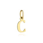 Gold letter C pendant
