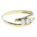 Złoty pierścionek pr. 333 z cyrkoniami obrączka 2.966