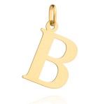 Large gold letter B pendant