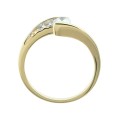 Asymetryczny złoty pierścionek pr. 333  3.1534
