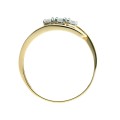 Złoty pierścionek pr. 333 z cyrkoniami obrączka 2.966